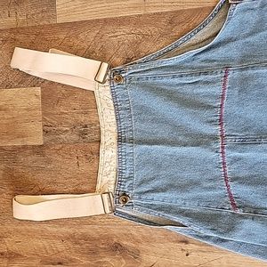 Bib overalls Jean vintage look very 1940s these are amazing!! Sz Large EUC